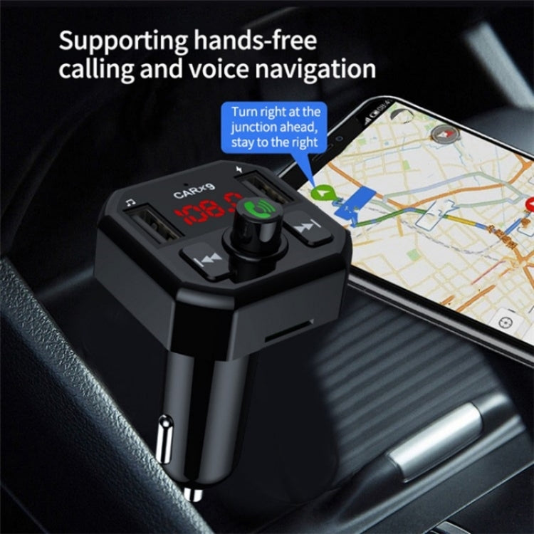 Dual USB Ports Car MP3 Player Automatic Power-off Memory Bluetooth Call FM Transmitter - Bluetooth Car Kits by buy2fix | Online Shopping UK | buy2fix
