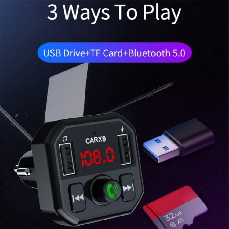 Dual USB Ports Car MP3 Player Automatic Power-off Memory Bluetooth Call FM Transmitter - Bluetooth Car Kits by buy2fix | Online Shopping UK | buy2fix