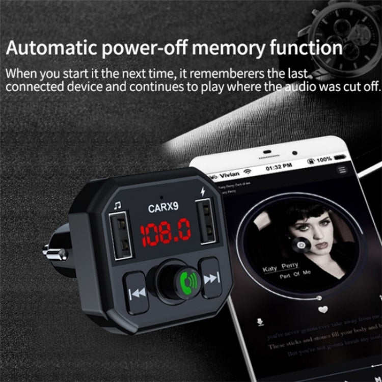 Dual USB Ports Car MP3 Player Automatic Power-off Memory Bluetooth Call FM Transmitter - Bluetooth Car Kits by buy2fix | Online Shopping UK | buy2fix