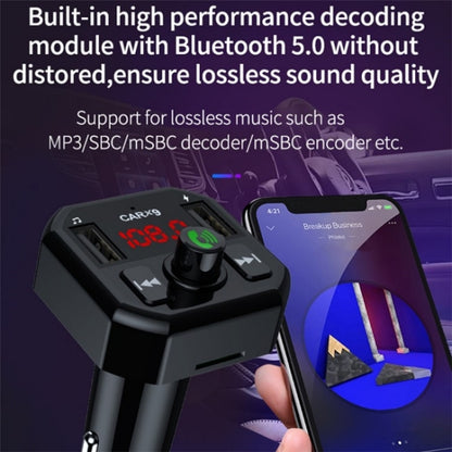 Dual USB Ports Car MP3 Player Automatic Power-off Memory Bluetooth Call FM Transmitter - Bluetooth Car Kits by buy2fix | Online Shopping UK | buy2fix