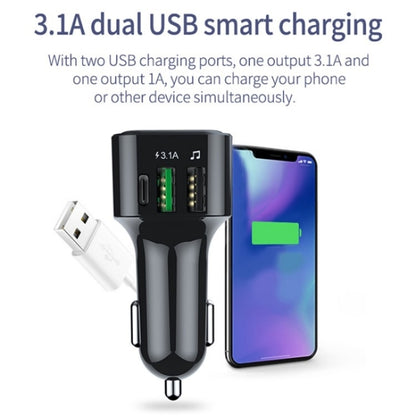 Colorful light Car Hands-free Call Bluetooth Receiver Support U Disk MP3 Player - Bluetooth Car Kits by buy2fix | Online Shopping UK | buy2fix
