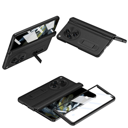 For OPPO Find N3 Integrated Folding Hinge Leather Phone Case, No Pen(Black) - OPPO Cases by buy2fix | Online Shopping UK | buy2fix