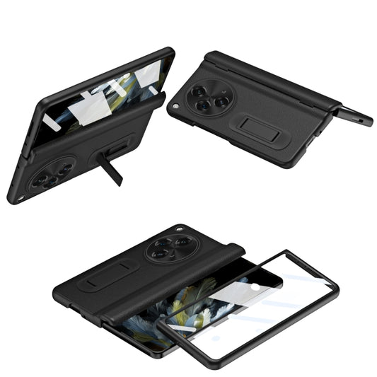 For OPPO Find N3 Integrated Folding Hinge Leather Phone Case, No Pen(Black) - OPPO Cases by buy2fix | Online Shopping UK | buy2fix