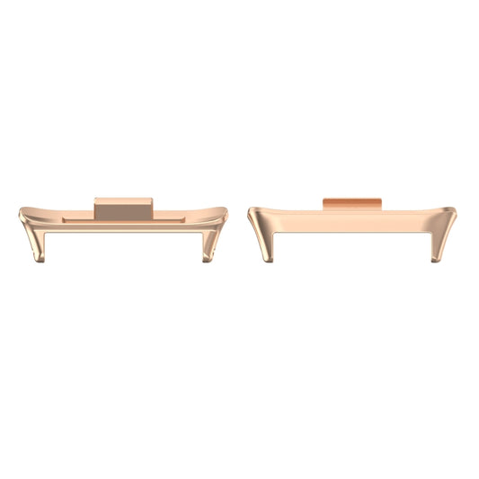 For Redmi Watch 4 1 Pair 20mm Stainless Steel Metal Watch Band Connector(Rose Gold) - For Xiaomi by buy2fix | Online Shopping UK | buy2fix