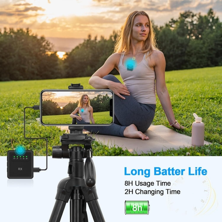 1 To 1 USB Lavalier Wireless Microphone for iPhone & iPad & Android & Cameras - Microphone by buy2fix | Online Shopping UK | buy2fix