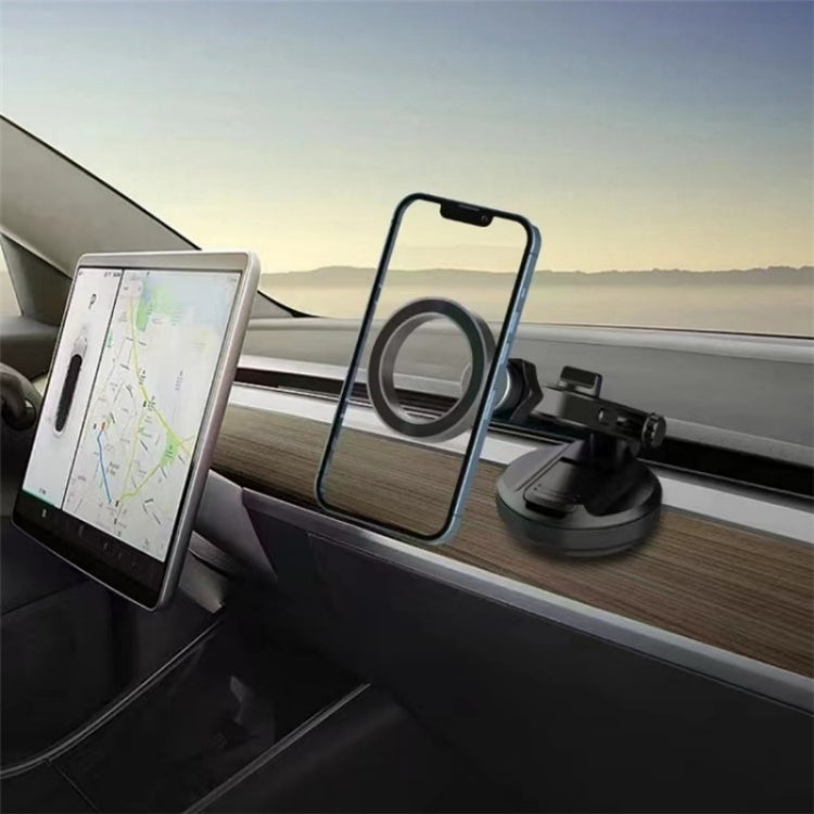 Car Dashboard / Windshield Compatible Magnet Type Phone Holder Suction Cup Base by buy2fix