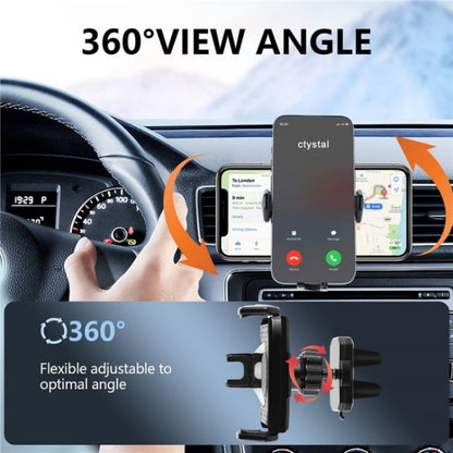360 Degree Rotation Mobile Phone Holder Bracket Car Air Outlet Clip Mount - Universal Car Holders by buy2fix | Online Shopping UK | buy2fix