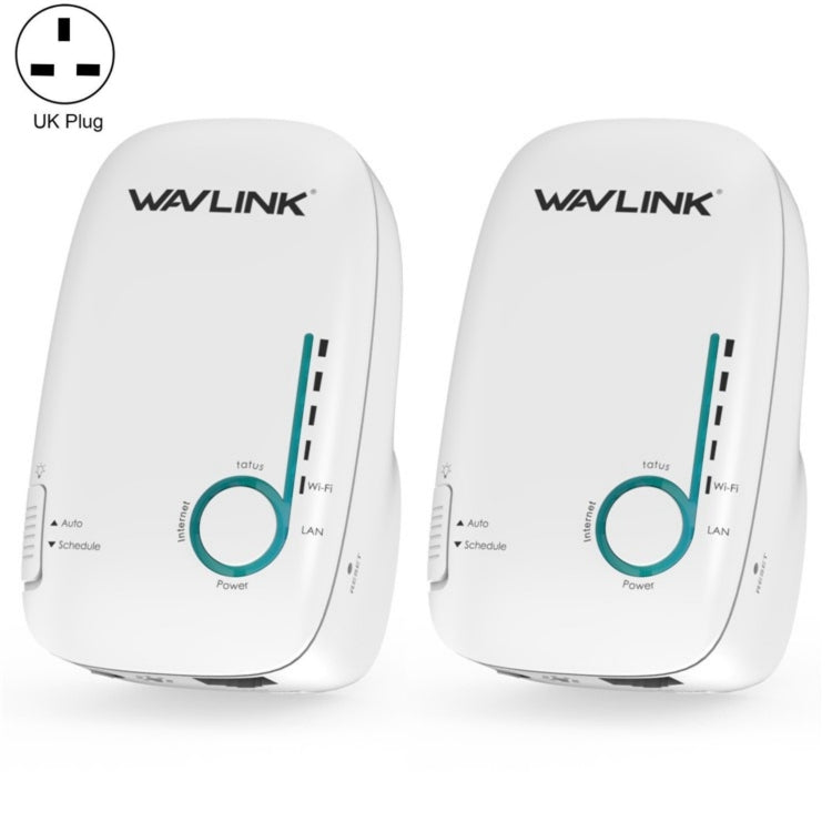 WAVLINK WN576K2 AC1200 Household WiFi Router Network Extender Dual Band Wireless Repeater, Plug:UK Plug (White) by WAVLINK