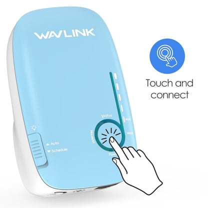 WAVLINK WN576K2 AC1200 Household WiFi Router Network Extender Dual Band Wireless Repeater, Plug:UK Plug (White) by WAVLINK