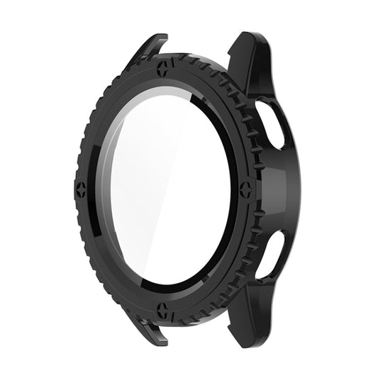For Xiaomi Watch S3 ENKAY Hat-Prince Full Coverage PC + Tempered Glass Film Integrated Watch Case(Black) - Watch Cases by ENKAY | Online Shopping UK | buy2fix