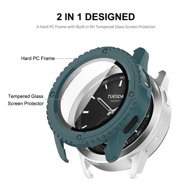 For Xiaomi Watch S3 ENKAY Hat-Prince Full Coverage PC + Tempered Glass Film Integrated Watch Case(Pink) - Watch Cases by ENKAY | Online Shopping UK | buy2fix