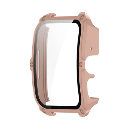 For OPPO Watch 4 Pro ENKAY Hat-Prince Full Coverage PC + Tempered Glass Film Integrated Watch Case(Pink) - Watch Case by ENKAY | Online Shopping UK | buy2fix