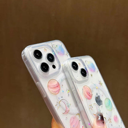 For iPhone 14 Cosmic Star MagSafe TPU Phone Case(Transparent) by buy2fix