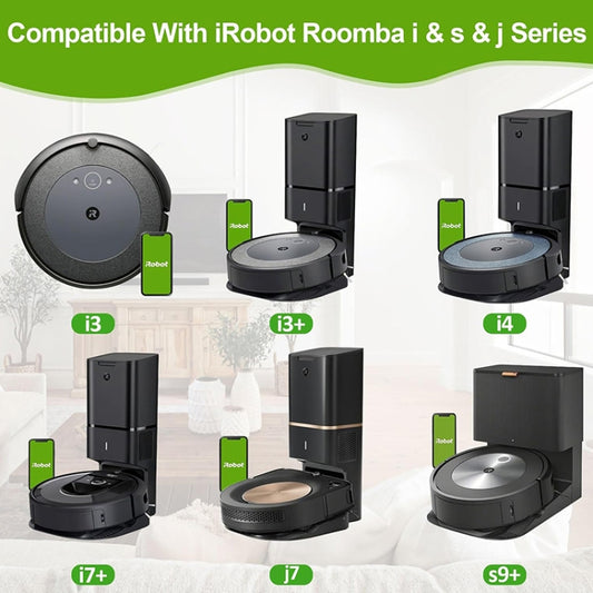 JUNSUNMAY 5pcs For iRobot Roomba i & s & j Series  i8 / i8+ / s9 / s9+ Vacuum Bags Automatic Disposal Dust Bags - For iRobot Accessories by JUNSUNMAY | Online Shopping UK | buy2fix