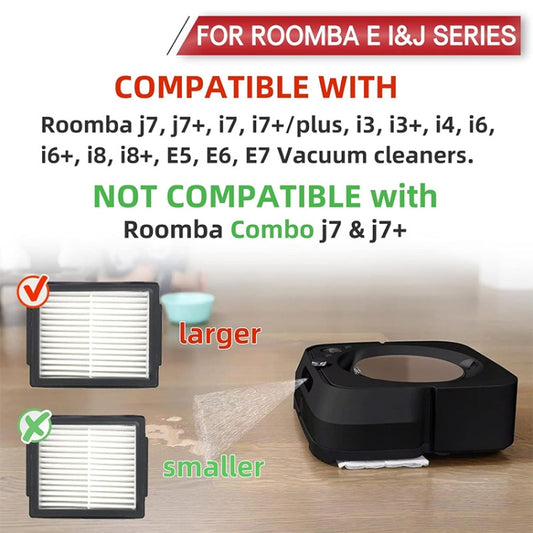 JUNSUNMAY 6pcs Clean Filter Replacement for iRobot Roomba E6 / E7 - For iRobot Accessories by JUNSUNMAY | Online Shopping UK | buy2fix