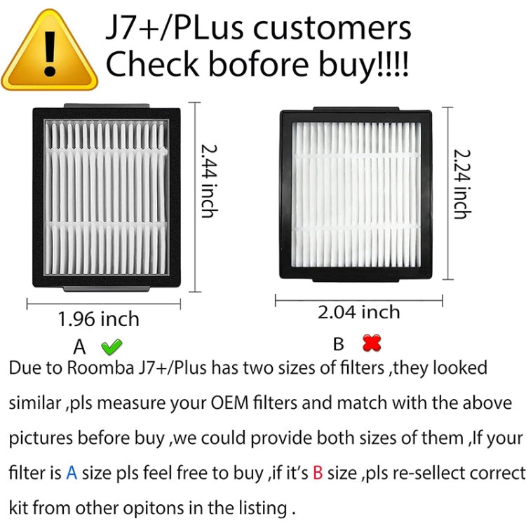 JUNSUNMAY 6pcs Clean Filter Replacement for iRobot Roomba E6 / E7 - For iRobot Accessories by JUNSUNMAY | Online Shopping UK | buy2fix