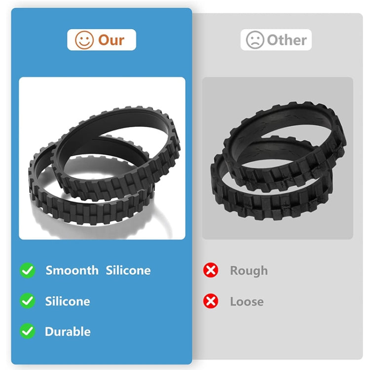 JUNSUNMAY Replacement Wheel Caster Tires for All Series iRobot Vacuum Cleaner by JUNSUNMAY