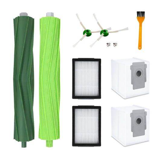 JUNSUNMAY 9pcs For iRobot E5 / E6 Replacement Roller Brushes Side Brushes Clean Filters Vacuum Bags - For iRobot Accessories by JUNSUNMAY | Online Shopping UK | buy2fix