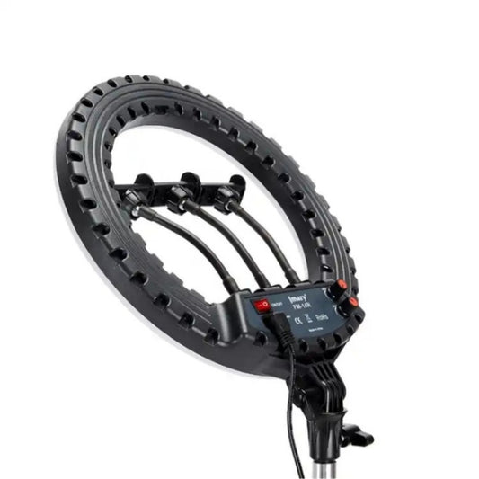 JMARY FM-14R Photography Light 14-inch Live Streaming Ring Light Photography LED Fill Light(EU Plug) by Jmary