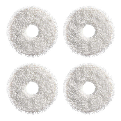 JUNSUNMAY 4pcs Washable Mop Pads Replacement for ECOVACS DEEBOT X1 Turbo / X2 Omni / T20 Pro(White) - For ECOVACS Accessories by JUNSUNMAY | Online Shopping UK | buy2fix