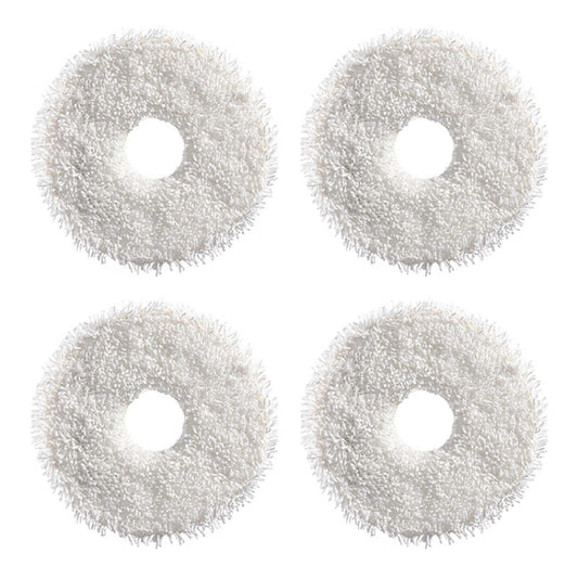 JUNSUNMAY 4pcs Washable Mop Pads Replacement for ECOVACS DEEBOT X1 Turbo / X2 Omni / T20 Pro(White) - For ECOVACS Accessories by JUNSUNMAY | Online Shopping UK | buy2fix