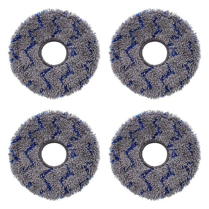 JUNSUNMAY 4pcs Washable Mop Pads Replacement for ECOVACS DEEBOT X1 Turbo / X2 Omni / T20 Pro(Blue+Grey) - For ECOVACS Accessories by JUNSUNMAY | Online Shopping UK | buy2fix