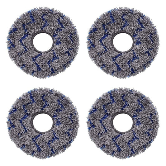 JUNSUNMAY 4pcs Washable Mop Pads Replacement for ECOVACS DEEBOT X1 Turbo / X2 Omni / T20 Pro(Blue+Grey) - For ECOVACS Accessories by JUNSUNMAY | Online Shopping UK | buy2fix