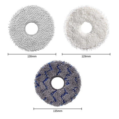 JUNSUNMAY 4pcs Washable Mop Pads Replacement for ECOVACS DEEBOT X1 Turbo / X2 Omni / T20 Pro(Blue+Grey) - For ECOVACS Accessories by JUNSUNMAY | Online Shopping UK | buy2fix