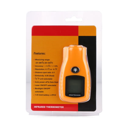 GM270 Digital Non-Contact IR Infrared Laser Temperature Thermometer - Thermostat & Thermometer by buy2fix | Online Shopping UK | buy2fix
