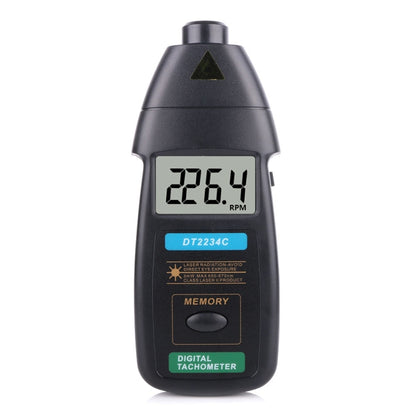 DT2234C Digital Laser Tachometer RPM Meter Non-Contact - Tachometers & Anemometer by buy2fix | Online Shopping UK | buy2fix