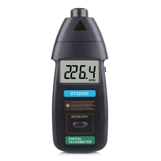 DT2234C Digital Laser Tachometer RPM Meter Non-Contact - Tachometers & Anemometer by buy2fix | Online Shopping UK | buy2fix