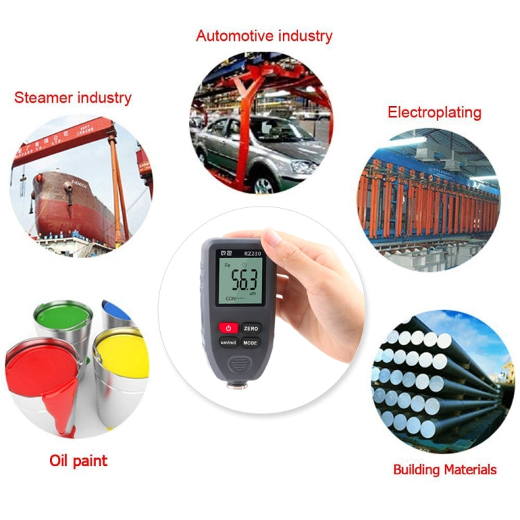 RZ230 Other measuring instruments 0~1300μm Convenient / Measure / Pro - Coating Thickness Gauge by buy2fix | Online Shopping UK | buy2fix