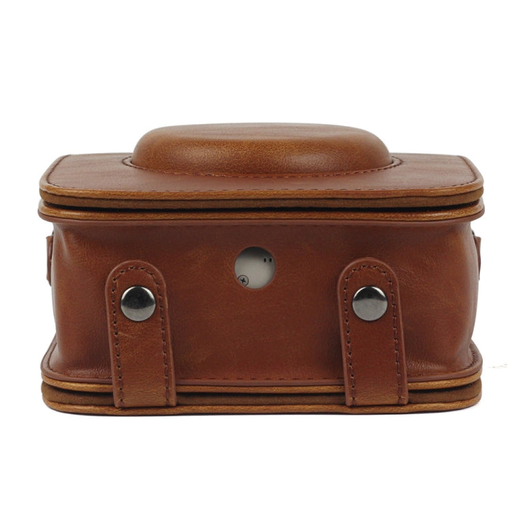 Full Body Camera PU Leather Case Bag with Strap for Fujifilm Instax Square SQ20(Brown) by buy2fix