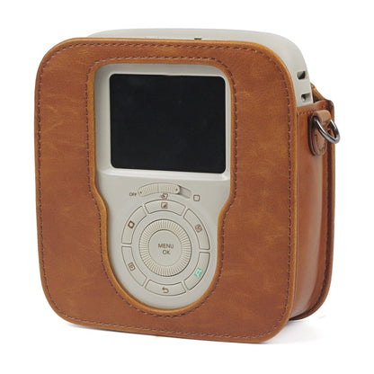 Full Body Camera PU Leather Case Bag with Strap for Fujifilm Instax Square SQ20(Brown) by buy2fix