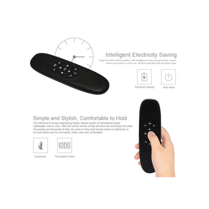C120 2.4G Mini Keyboard Wireless Remote Mouse with 3-Gyro & 3-Gravity Sensor for PC / HTPC / IPTV / Smart TV and Android TV Box etc(Black) - MINI PC Accessories & Gadgets by buy2fix | Online Shopping UK | buy2fix