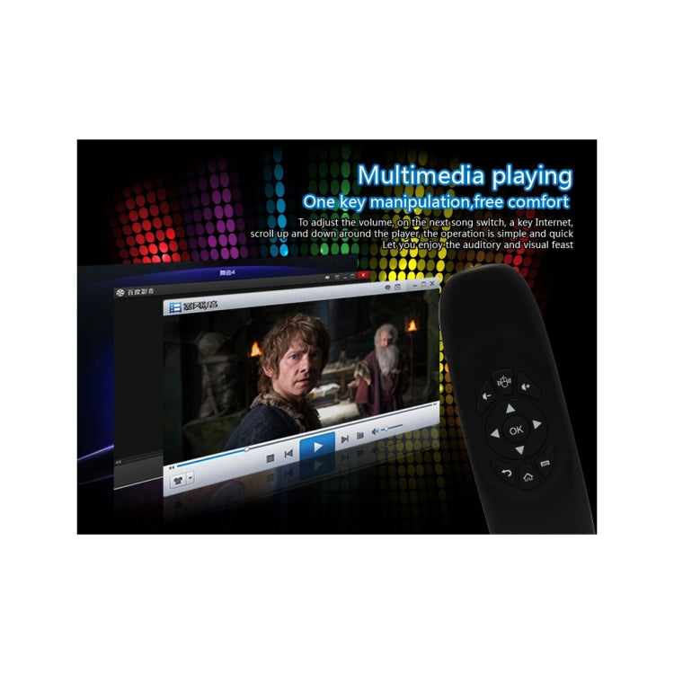 C120 2.4G Mini Keyboard Wireless Remote Mouse with 3-Gyro & 3-Gravity Sensor for PC / HTPC / IPTV / Smart TV and Android TV Box etc(Black) - MINI PC Accessories & Gadgets by buy2fix | Online Shopping UK | buy2fix