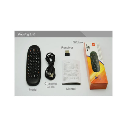C120 2.4G Mini Keyboard Wireless Remote Mouse with 3-Gyro & 3-Gravity Sensor for PC / HTPC / IPTV / Smart TV and Android TV Box etc(Black) - MINI PC Accessories & Gadgets by buy2fix | Online Shopping UK | buy2fix