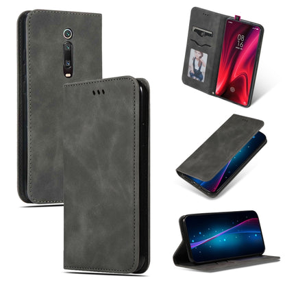 Retro Skin Feel Business Magnetic Horizontal Flip Leather Case for Xiaomi Mi 9T / Mi 9T Pro / Redmi K20 / K20 Pro(Dark Gray) by buy2fix