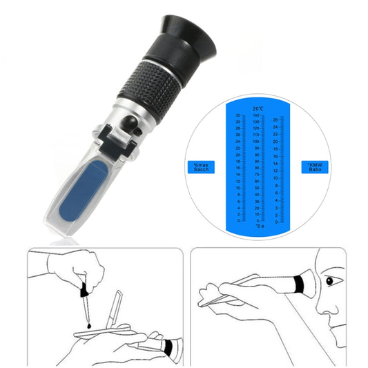 RZ136 Refractometer Fruit Wine Meter Sugar Portable Auto Brix 0~32% Alcohol 0~26% Fruit Juice Wine Sugar Meter Refractometer - Digital Refractometer by buy2fix | Online Shopping UK | buy2fix