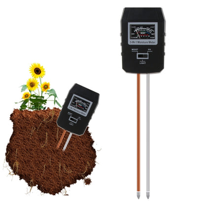 RZ97 Mini Soil PH Moisture Humidity Measuring PH Meter Soil Moisture Monitor Hygrometer Gardening Plant Farming Moisture Tester - PH & Moisture Meter by buy2fix | Online Shopping UK | buy2fix