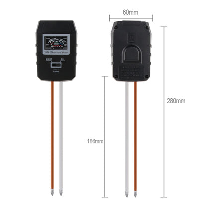 RZ97 Mini Soil PH Moisture Humidity Measuring PH Meter Soil Moisture Monitor Hygrometer Gardening Plant Farming Moisture Tester - PH & Moisture Meter by buy2fix | Online Shopping UK | buy2fix