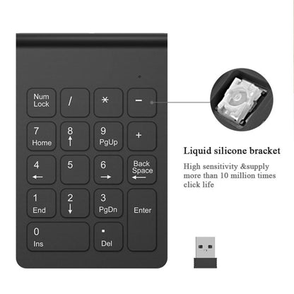 18 Keys 2.4GHz Mini USB Numeric Keypad by buy2fix