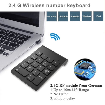18 Keys 2.4GHz Mini USB Numeric Keypad by buy2fix