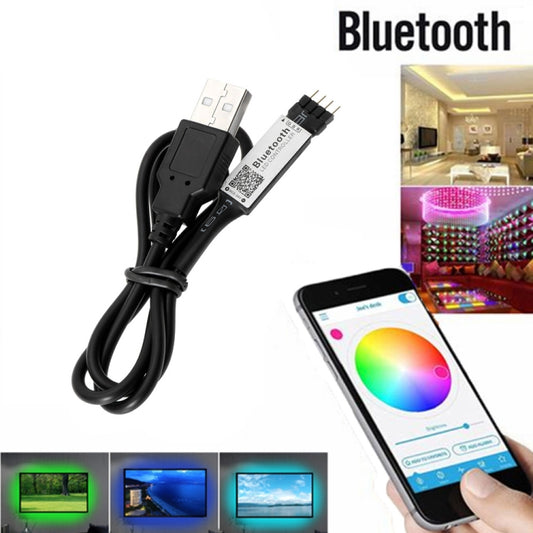 Smart RGB Bluetooth Timer Suitable LED Controller for 5V 3528 5050 RGB Light Strip - LED Controller by buy2fix | Online Shopping UK | buy2fix