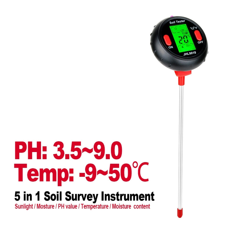 RZ104 Soil PH Meter Humidity Detector Digital PH Meter Soil Monitor PH Gardening Plant Soil Tester - PH & Moisture Meter by buy2fix | Online Shopping UK | buy2fix