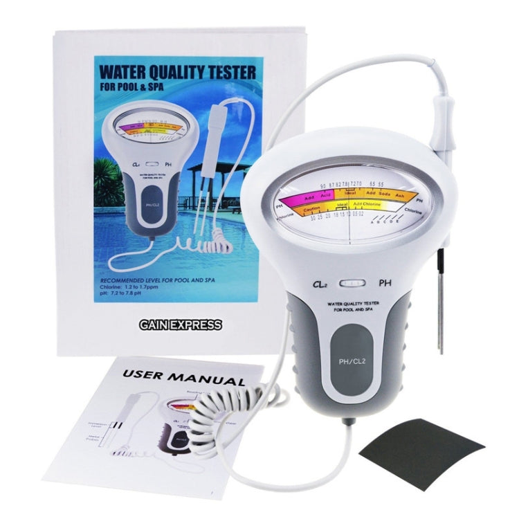 PC102 Swimming Pool Water Quality Tester PH Test Pen Chlorine Gas Water Quality Tester - PH & Moisture Meter by buy2fix | Online Shopping UK | buy2fix