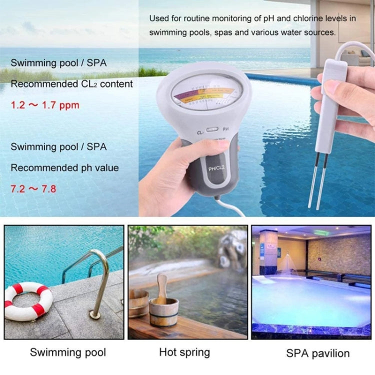 PC102 Swimming Pool Water Quality Tester PH Test Pen Chlorine Gas Water Quality Tester - PH & Moisture Meter by buy2fix | Online Shopping UK | buy2fix