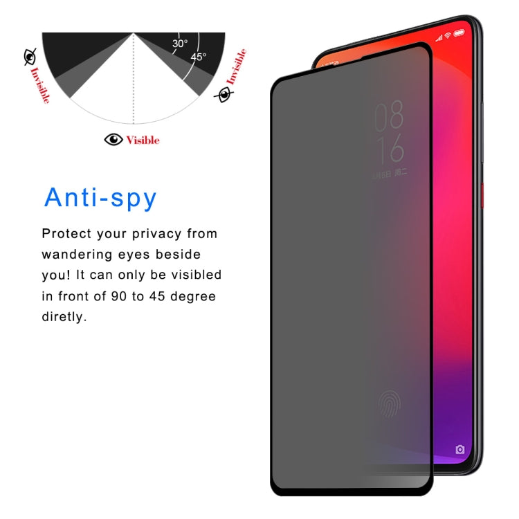 ENKAY Hat-Prince 0.26mm 9H 6D Privacy Anti-glare Full Screen Tempered Glass Film for Xiaomi Mi 9T -  by ENKAY | Online Shopping UK | buy2fix