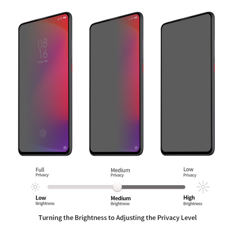 ENKAY Hat-Prince 0.26mm 9H 6D Privacy Anti-glare Full Screen Tempered Glass Film for Xiaomi Mi 9T -  by ENKAY | Online Shopping UK | buy2fix