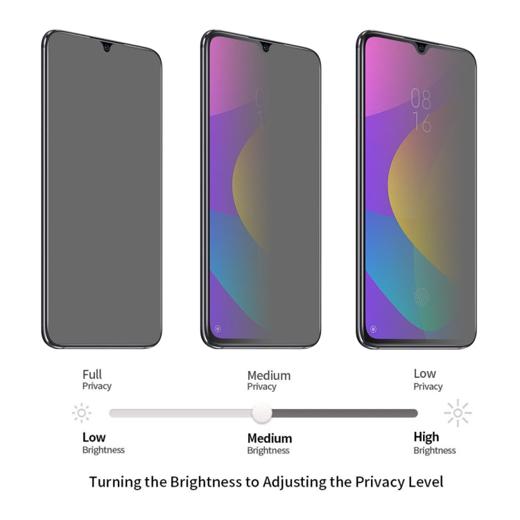 ENKAY Hat-Prince 0.26mm 9H 2.5D Privacy Anti-glare Tempered Glass Film for Xiaomi CC9 -  by ENKAY | Online Shopping UK | buy2fix